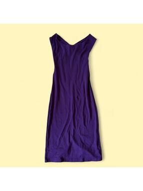 Iconic American Apparel Purple Open Back Midi Dress